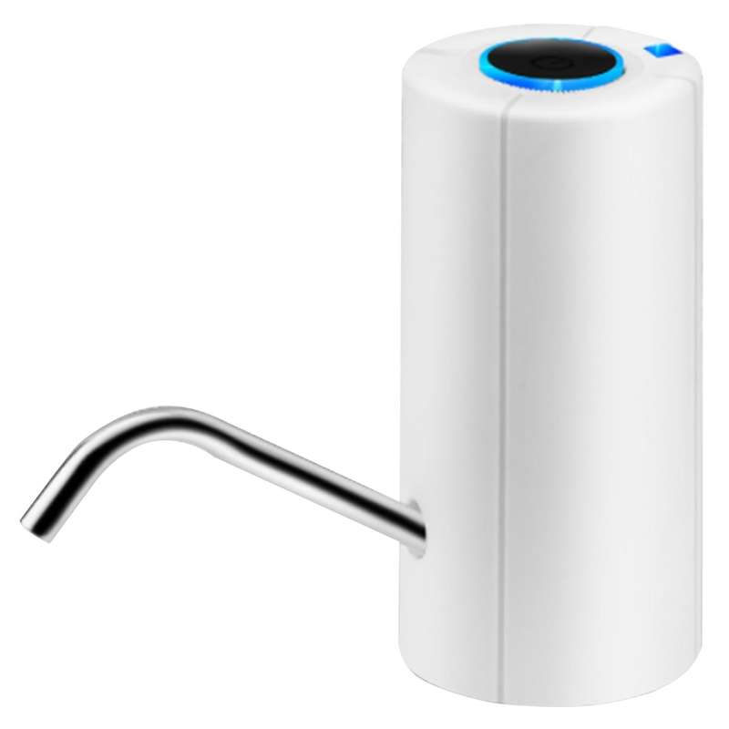 Electric Water Pump Automatic Button Dispenser Usb for Home White