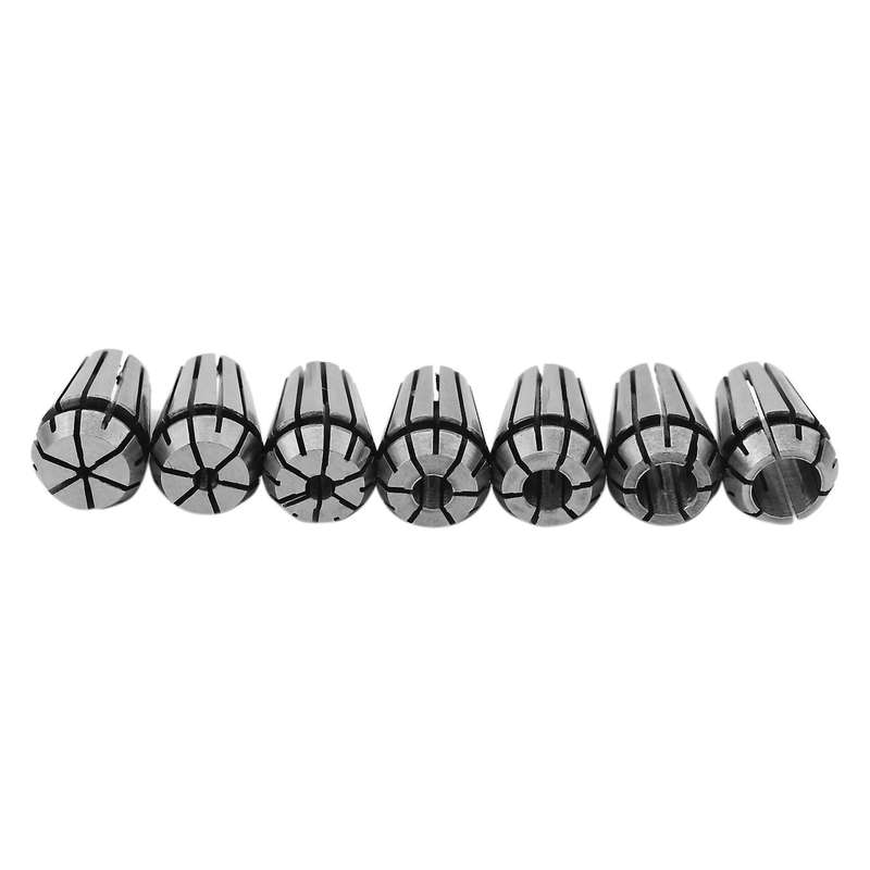 7pcs 1-7mm Er11 Spring Collet for Cnc Workholding Engraving Tool
