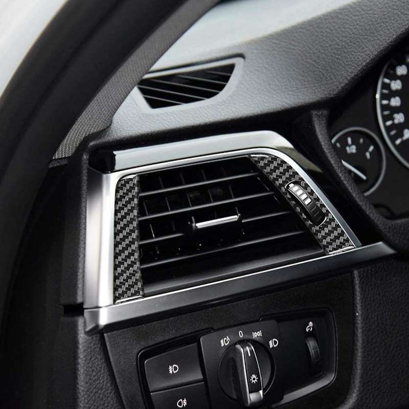 Carbon Fiber Air Outlet Vent Trim for Bmw 3 Series F30 F32 F34 13-19