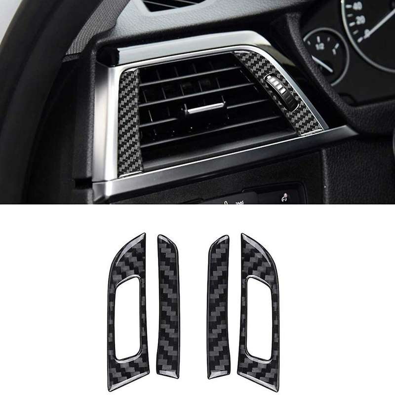 Carbon Fiber Air Outlet Vent Trim for Bmw 3 Series F30 F32 F34 13-19