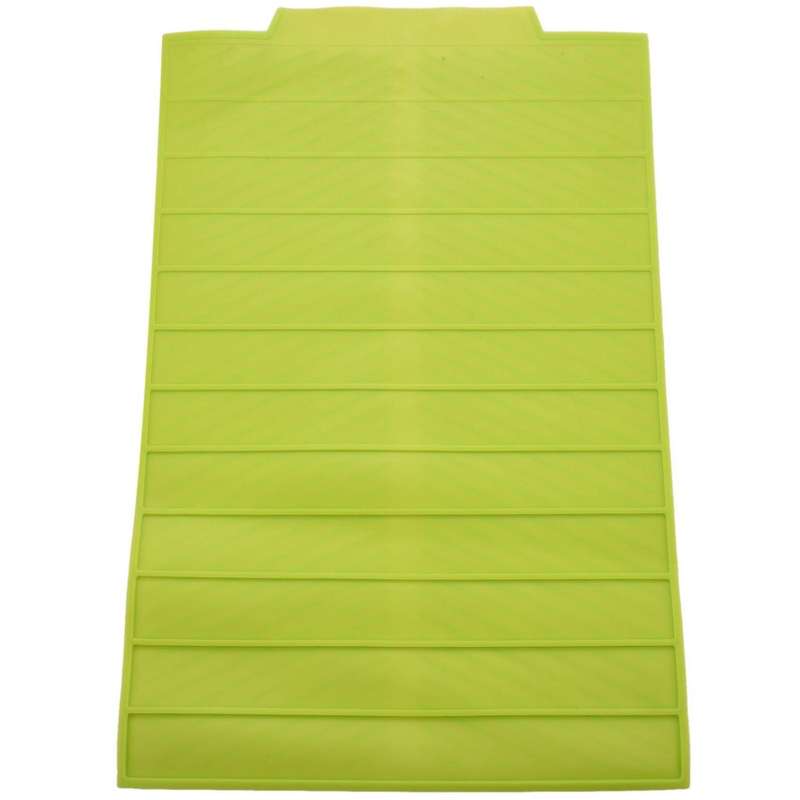 Silicone Dish Drying Mat Flume Folding Draining Mat,rectangle Green