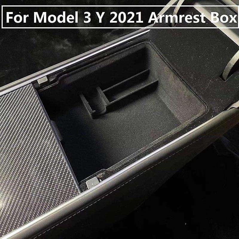 For Tesla Model 3 Model Y Car Central Armrest Storage Box Accessories