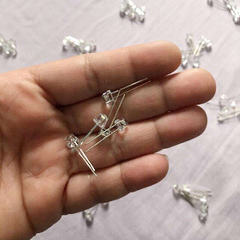 Led Bright Light Lamp Emitting Diode, 70 Piece, Dc 3v-6v, 5 Mm, White