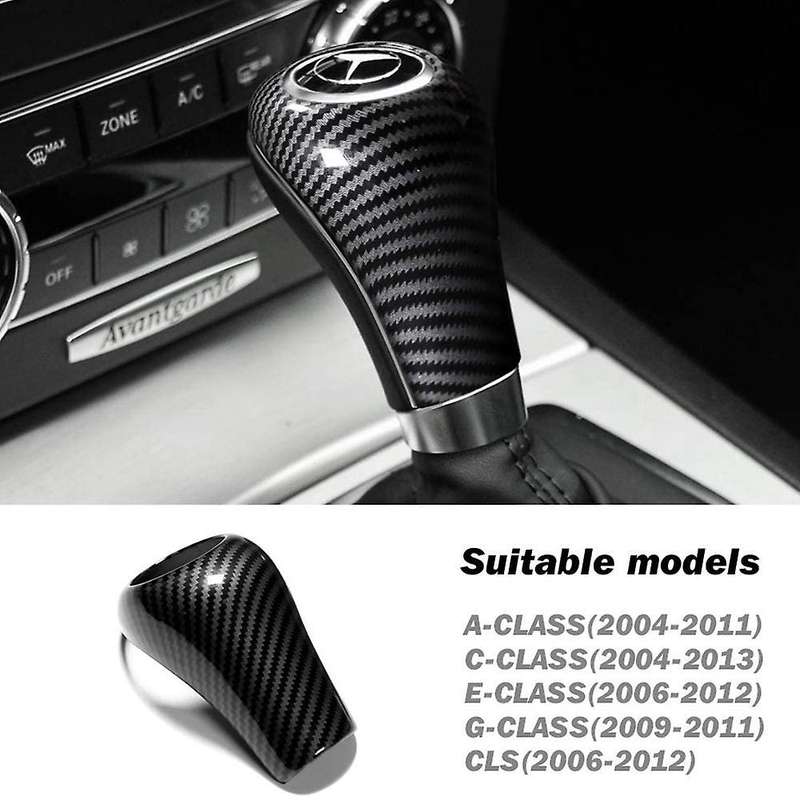 Carbon Fiber Knob Cover for Mercedes-benz W204 W212(bring Wet Wipes)