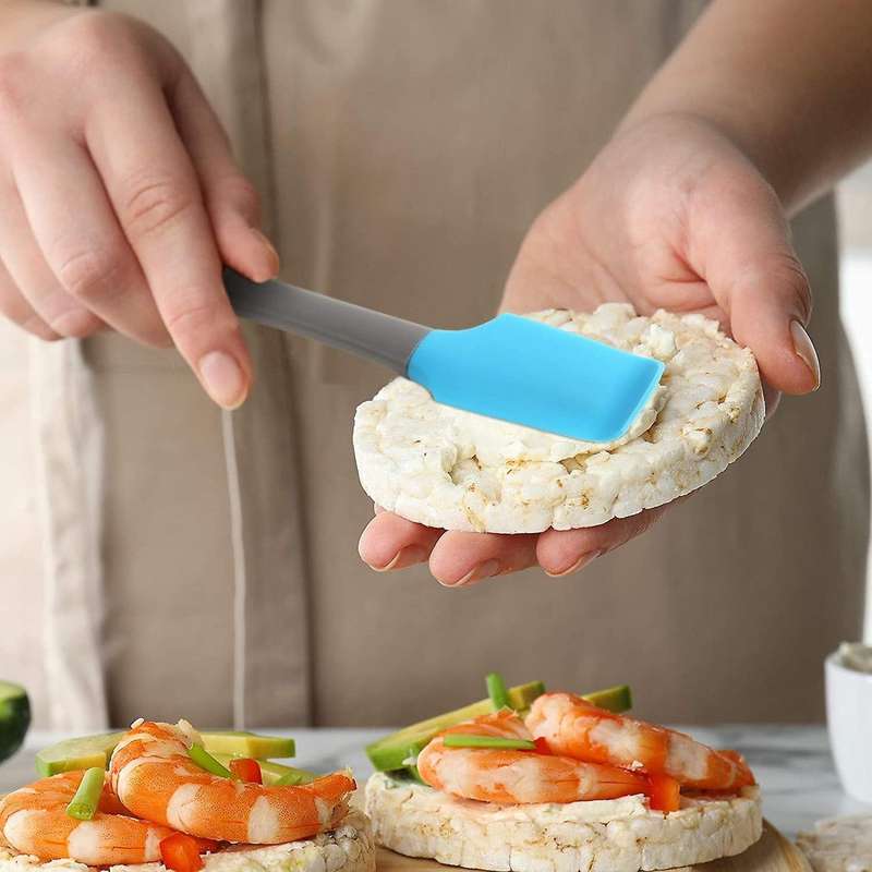 Silicone Spatula Non-stick Small Rubber Spatula Tiny Cooking Scraper