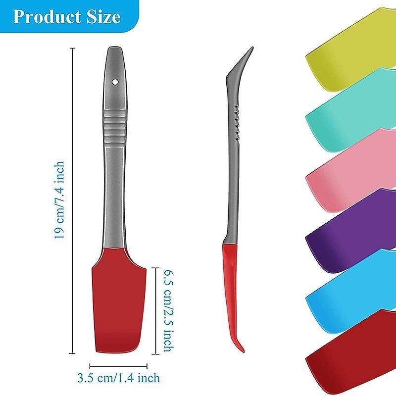 Silicone Spatula Non-stick Small Rubber Spatula Tiny Cooking Scraper