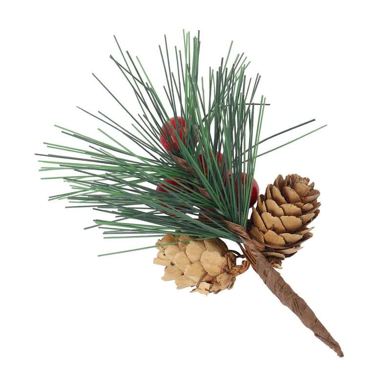 12pcs Simulation Pine Needle Branches Holiday Decoration