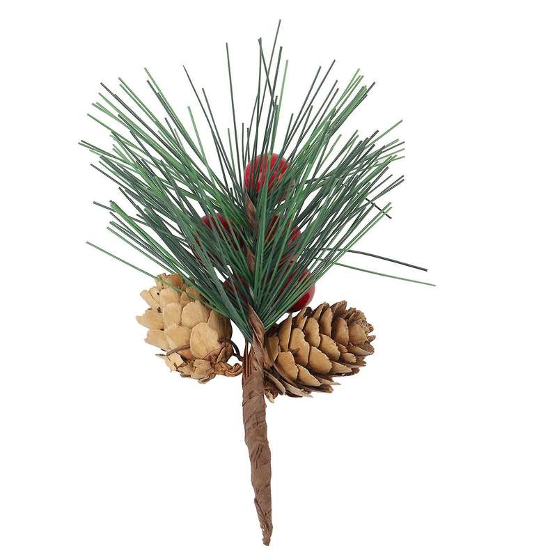 12pcs Simulation Pine Needle Branches Holiday Decoration