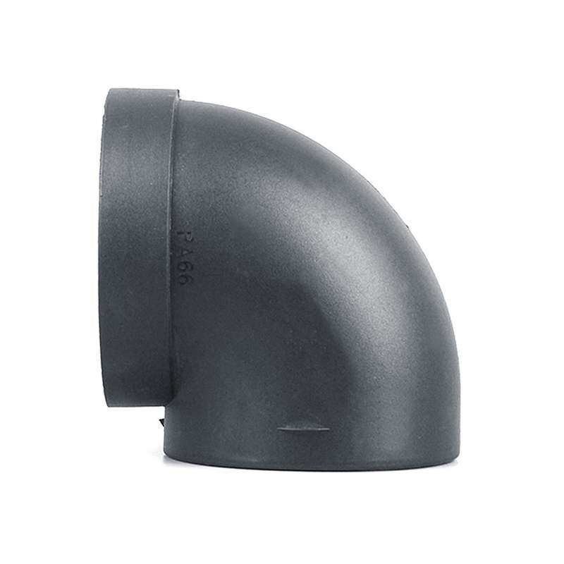 90mm Car Heater Air Ducting Pipe Elbow Outlet Connector Black Plastic