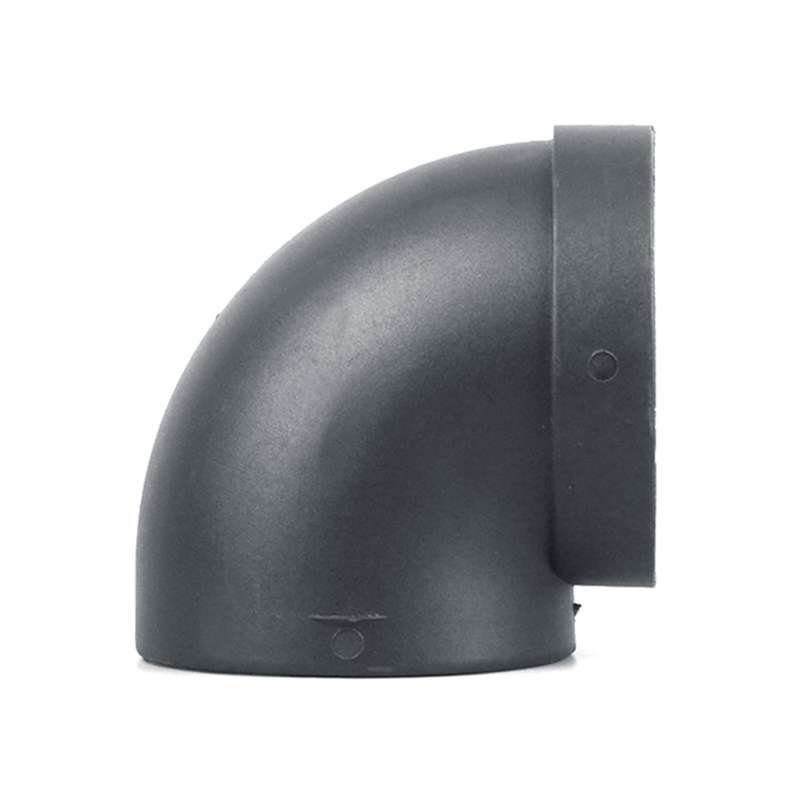 90mm Car Heater Air Ducting Pipe Elbow Outlet Connector Black Plastic