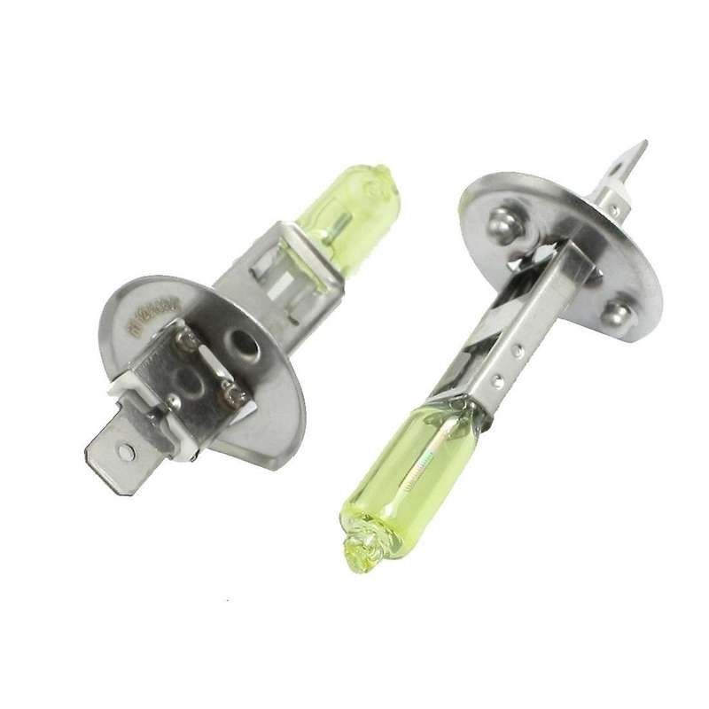 2 Pcs Dc 12v 100w H1 3000k Super Yellow Led Car Fog Light Bulb Lamp