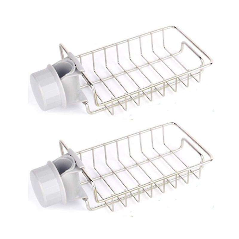 1set Faucet Sponge Holder, Organizer, Kitchen Sink Caddy Storage
