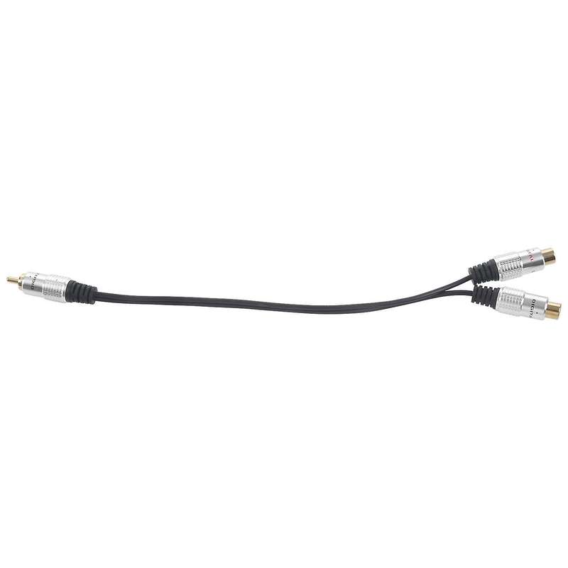 Metal Rca Female to Dual 2-rca Male Gold Plated Adapter,audio Cable