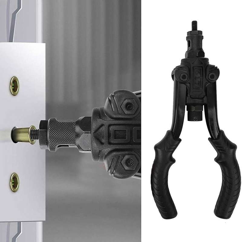 Black Double Handle Nut Kit Household Manual Nailing Tool