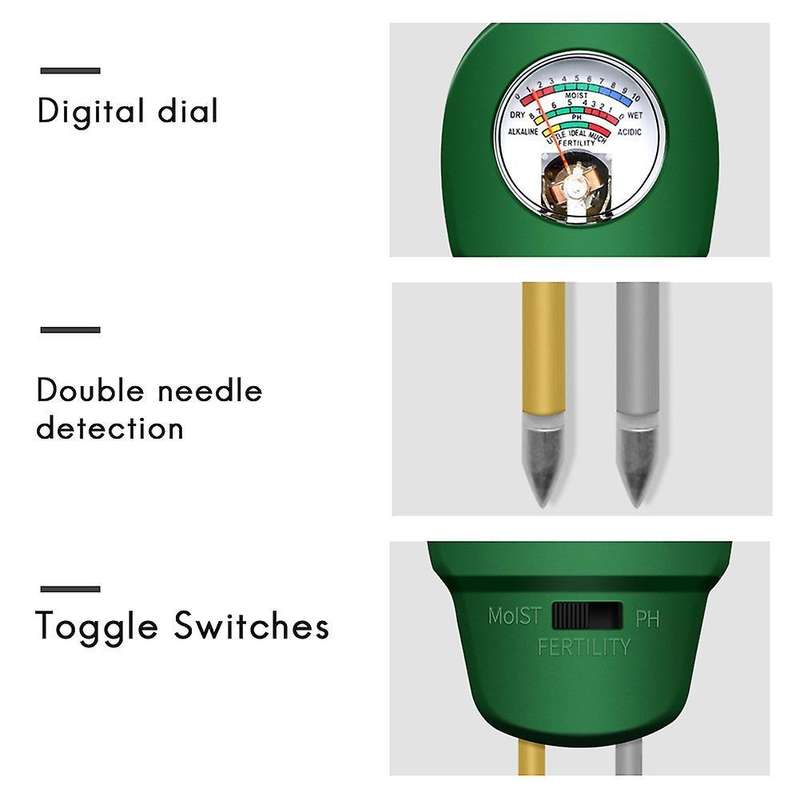 3 In 1 Soil Fertility Meter Ph Tester for Garden Potted Plants