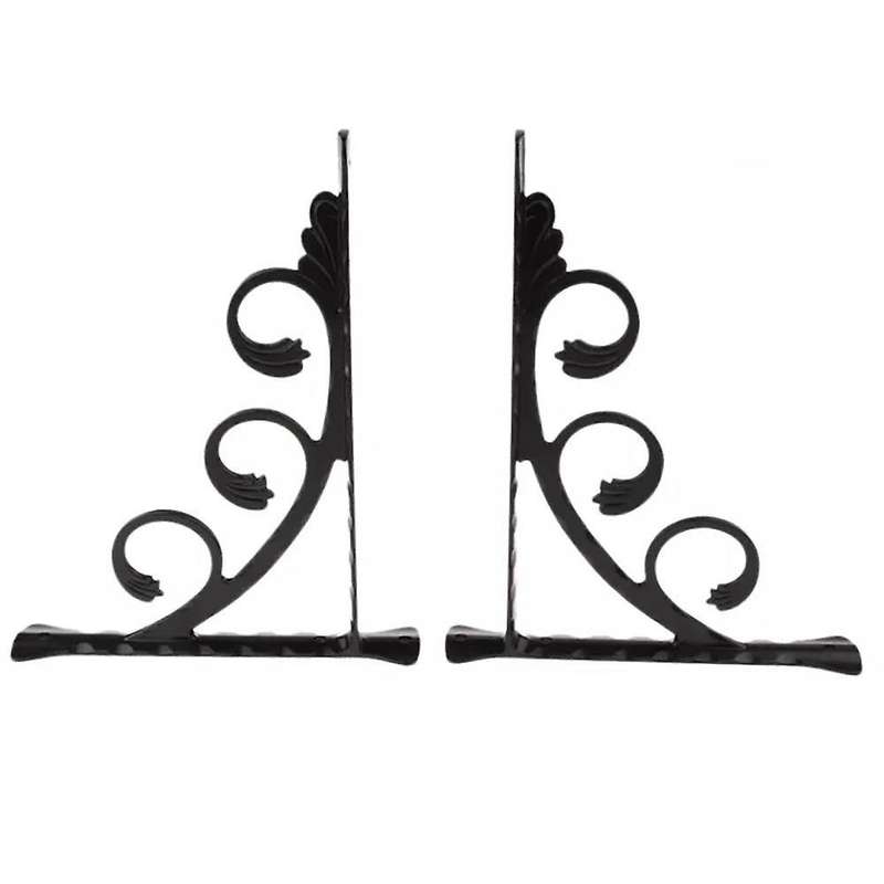 2pcs Wall Mounted L Shaped Angle Bracket Multifuntional Brace Shelf M