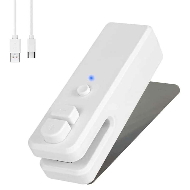 Usb Charging Mini Sealing Machine Household Snack Small White