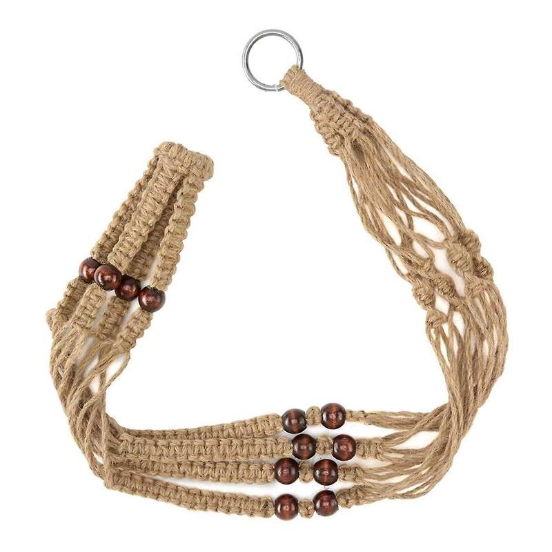 Plant Hook Indoor Hanging Flowerpot Basket Brown