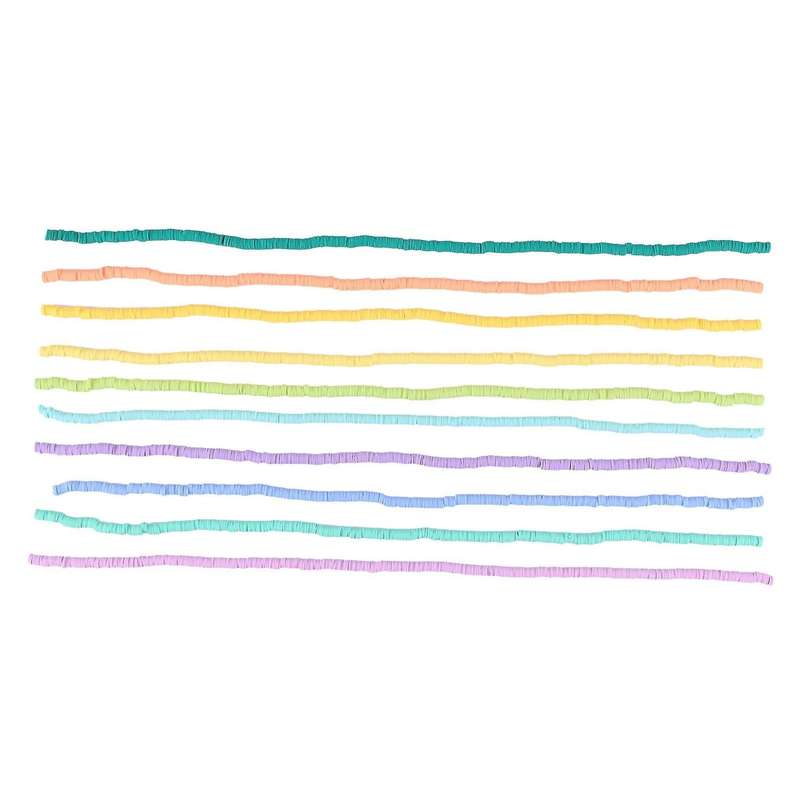 Polymer Gasket 6mm Disc Flat Bead for Surfer Necklace Bracelet Making