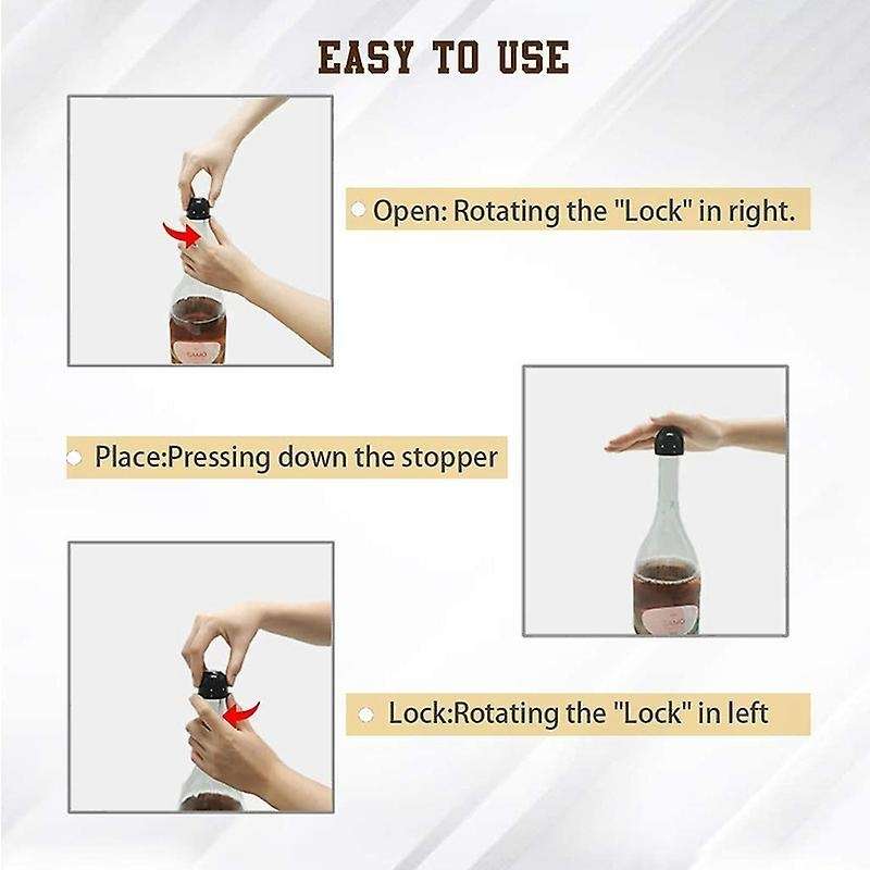 4pcs Champagne Cork, for Champagne, Cava, , Sealed Bottle Stopper