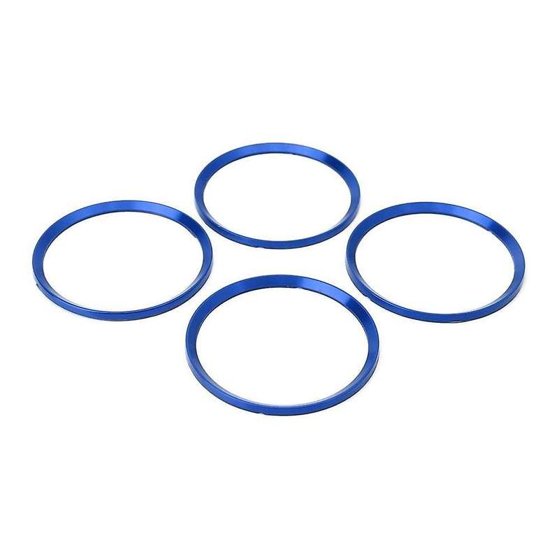 Wheel Hub Logo Ring Cover Trim for Jetta Golf Passat (blue) -4pcs