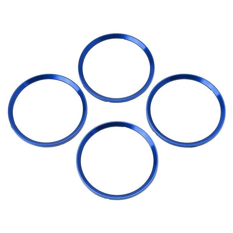 Wheel Hub Logo Ring Cover Trim for Jetta Golf Passat (blue) -4pcs