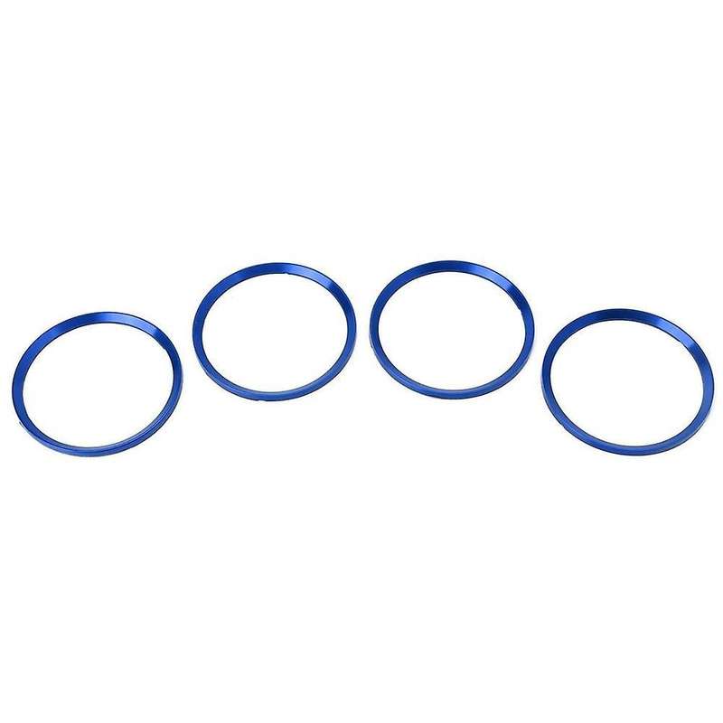 Wheel Hub Logo Ring Cover Trim for Jetta Golf Passat (blue) -4pcs
