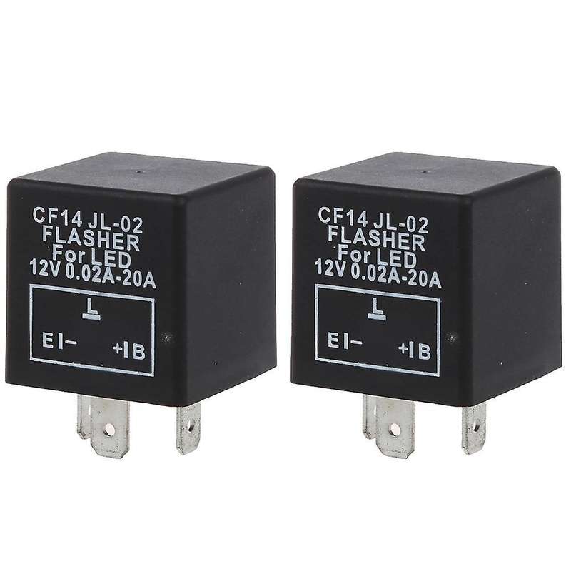 2x Led Indicator Flasher Relay Repeater E.l.b 3pin Car Motorcycle