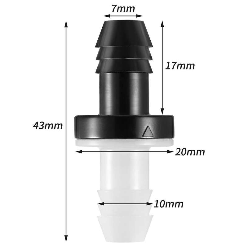 4 Pcs Check Valve 3/8 Inch 10 Mm Abs Plug-in Check Valve Fuel Oil