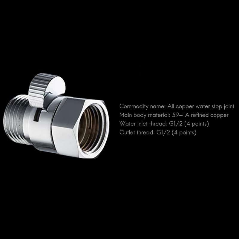 4 Points On-off Valve Throttle Straight Valve Shower Stop Valve