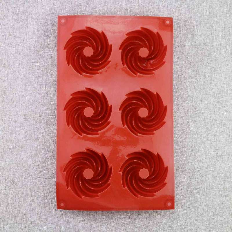 2 Pack 6 Hole Donut Swirl Cake Mold Diy Chocolate Cake Baking Mold