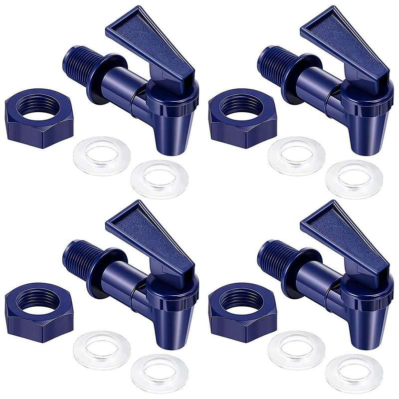 4 Pcs Cooler Faucet Water Bottle Jug, Dispenser Tap Set, Reusable A
