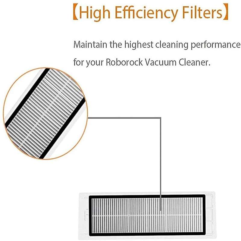 5-pack Filter Cartridge Parts for Roborock Xiaomi S4 S5 S6 E2 E3 E4