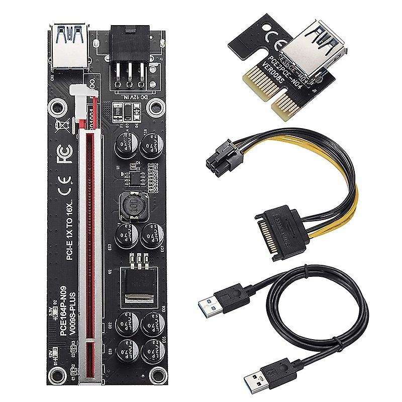Pcie Riser 009s Plus Mining Pcie X16 for Mining Video Card - Red Slot
