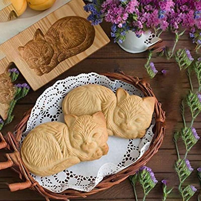 Cookie Mold Shortbread Mold Wooden Shortbread Mold(squirrel)