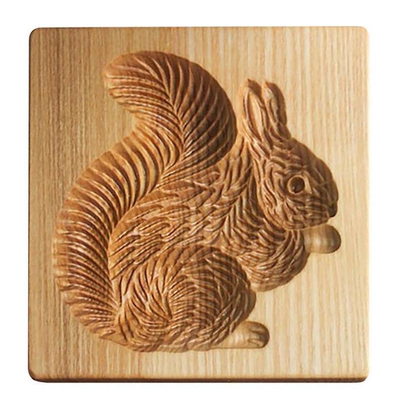 Cookie Mold Shortbread Mold Wooden Shortbread Mold(squirrel)