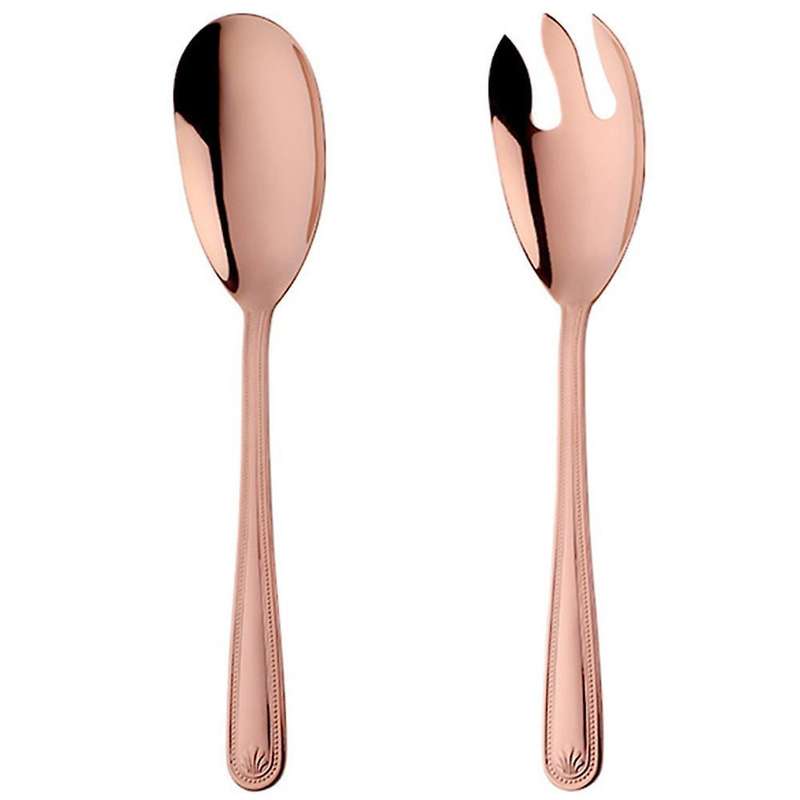 Salad Spoon Fork Set Stainless Steel Kitchen Restaurant Tools-b