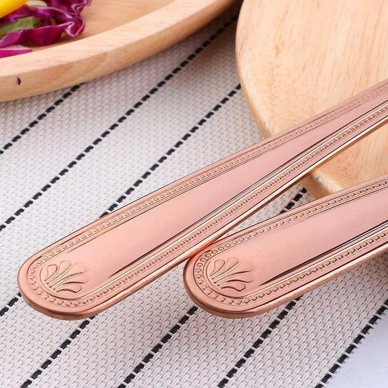 Salad Spoon Fork Set Stainless Steel Kitchen Restaurant Tools-b