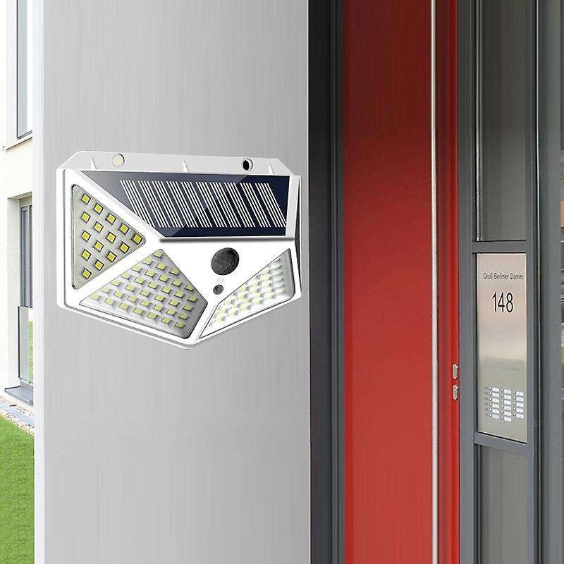 Outdoor Solar Lamp Motion Sensor Light Waterproof for Garden-white