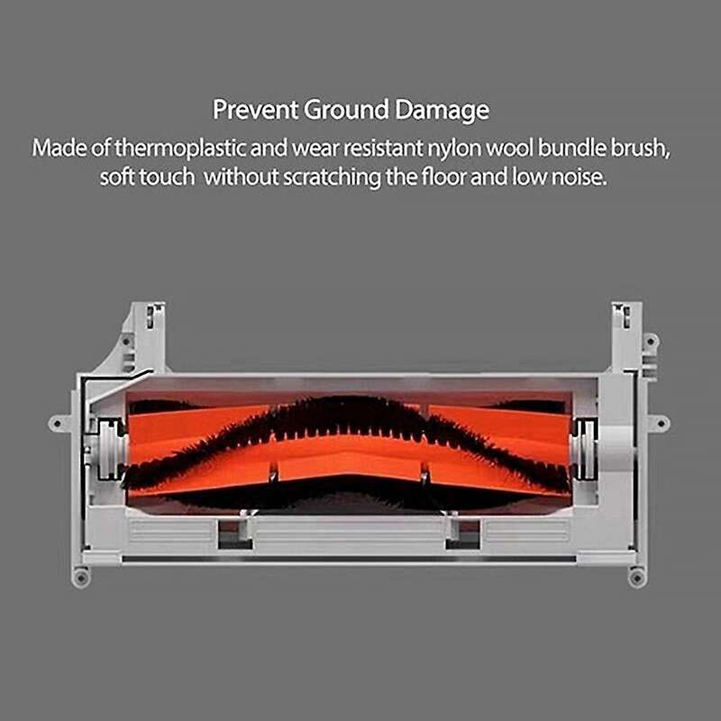 6pcs Parts for Xiaomi Dreame W10 Robot Vacuum Cleaner Main Side Brush