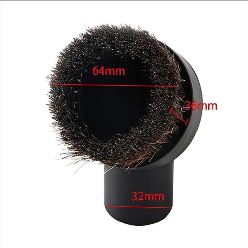 36mm Head Brush Head Suction Head Mixed Horse Hair Round Brush