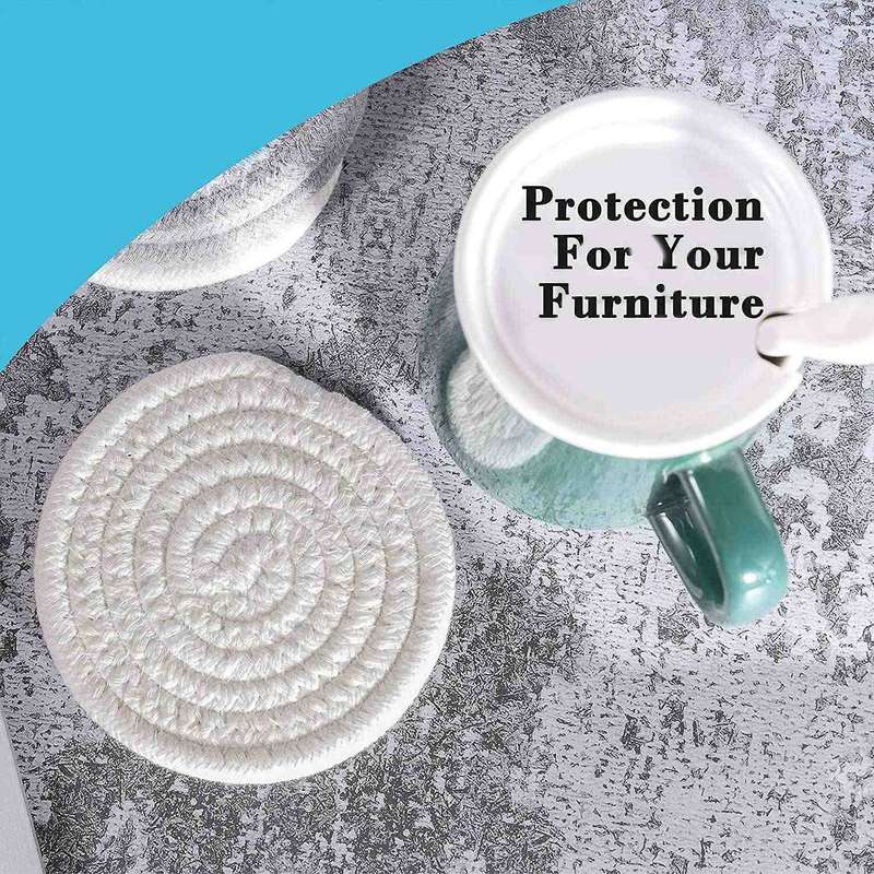 6 Packs Round Coasters for Table Protection,coasters Heat-resistant