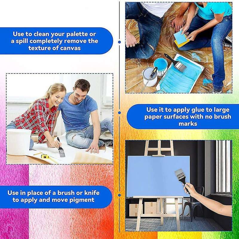 Silicone Color Shaper Brush Water Based Painting Tool, 2 Inch