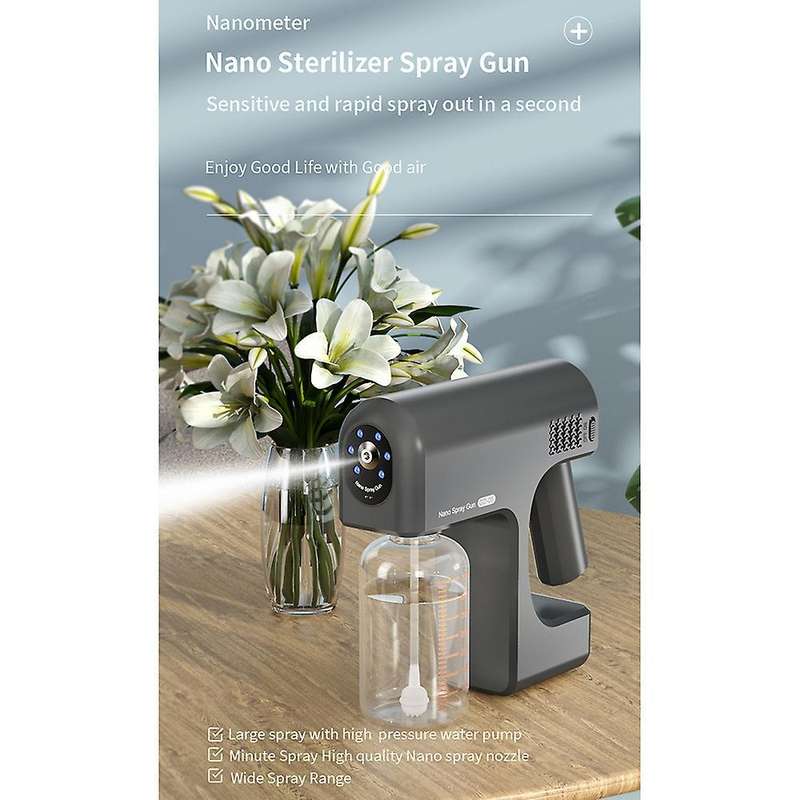 380ml Wireless Disinfectant Fogger Sprayer Contact for Home Whtie