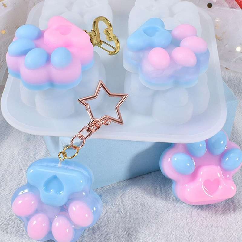 Crystal Epoxy Drain Design Lotus Leaf Soap Storage Box Silicone Mold