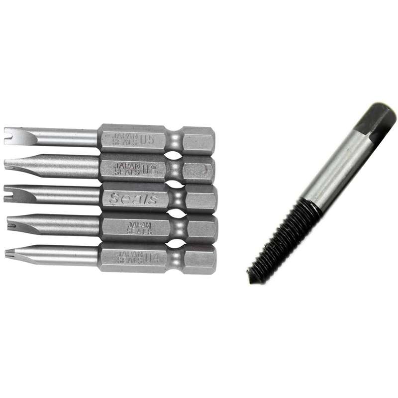 5pc Damaged Screw Extractor Out Set Bolt Stud Tool Kit 3mm- 18mm