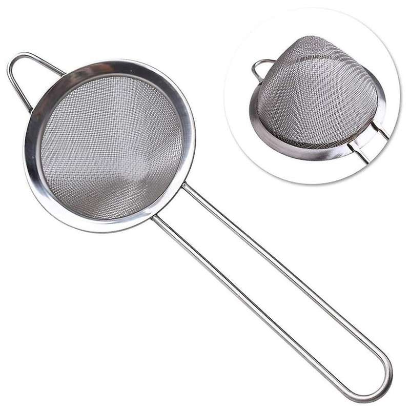 Tea Strainer, 3.3 Inch Fine Sieve Strainer Mesh Strainer with Handle