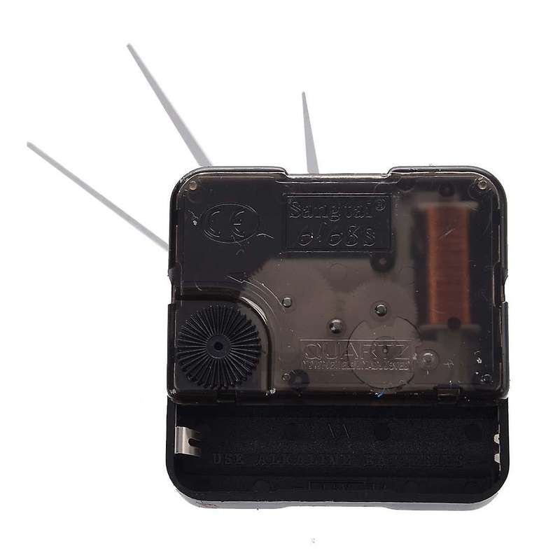Quartz Clock Movement Mechanism Diy Repair Parts + White Hands