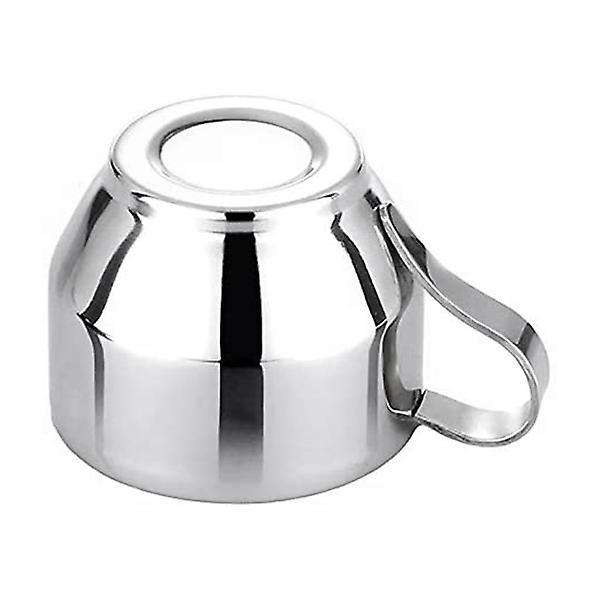 Set Of 6 Coffee Cup with Spoon Set,stainless Steel 125ml/4.2 Oz