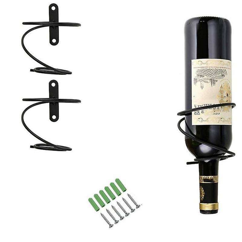 3 Pack Metal Wine Rack Wall Mounted -decor Mounting Screws & Anchors